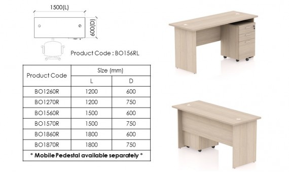 Freestanding Desk BO1560R